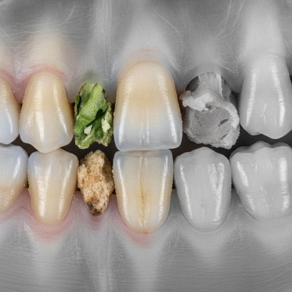¿Por qué se te quedan restos de comida entre los dientes?